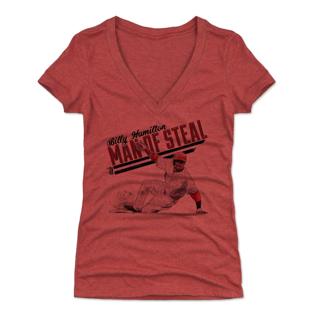 Billy Hamilton Women&#39;s V-Neck T-Shirt | 500 LEVEL