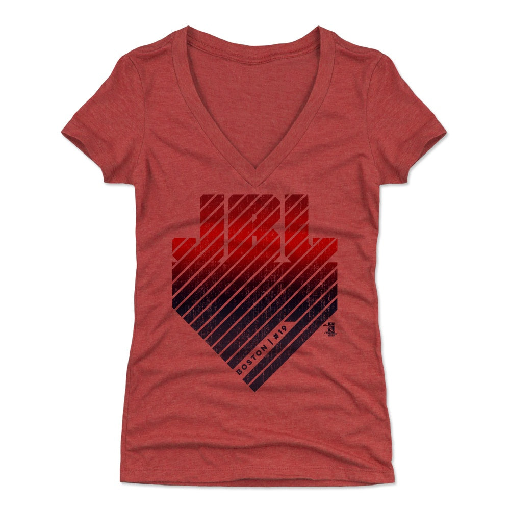 Jackie Bradley Jr. Women's V-Neck T-Shirt | 500 LEVEL