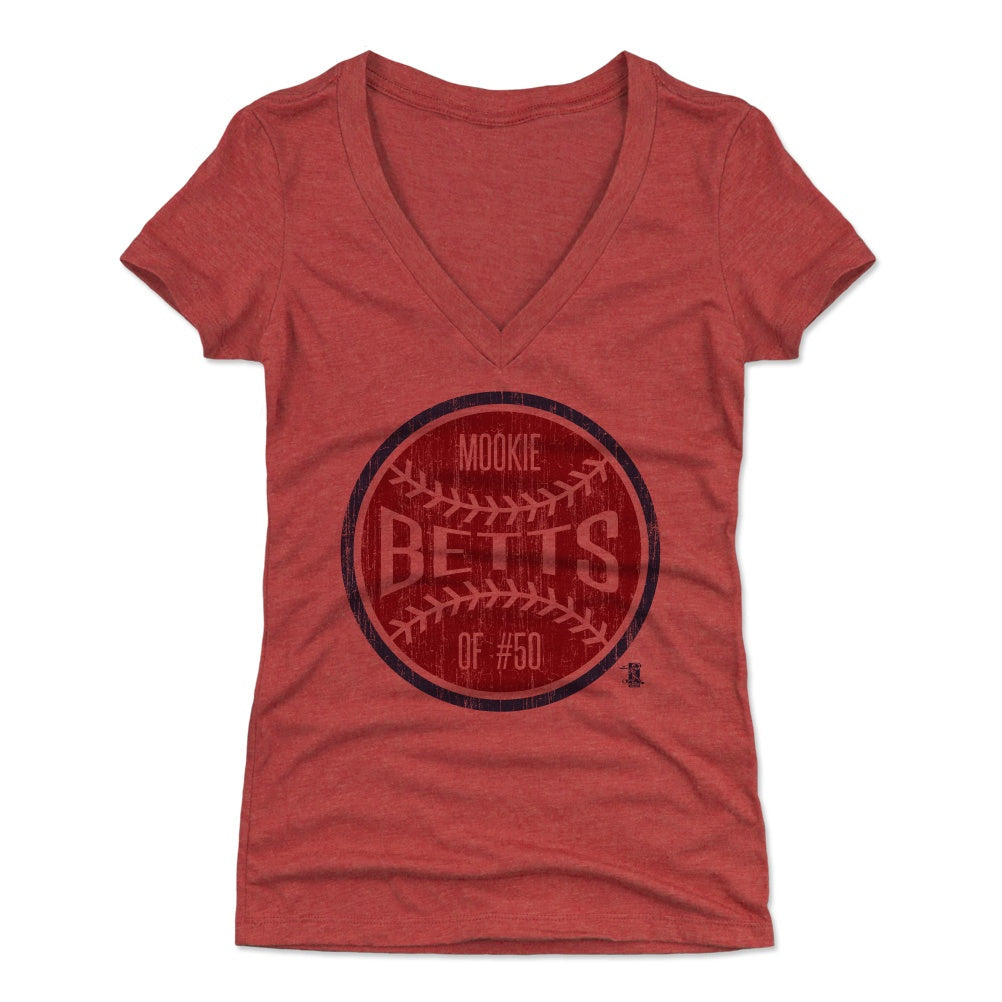 Mookie Betts Women's V-Neck T-Shirt | 500 LEVEL
