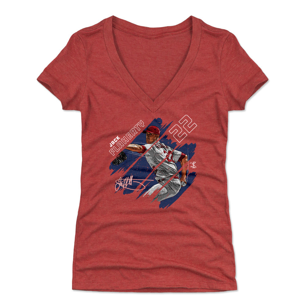 Jack Flaherty Women's V-Neck T-Shirt | 500 LEVEL