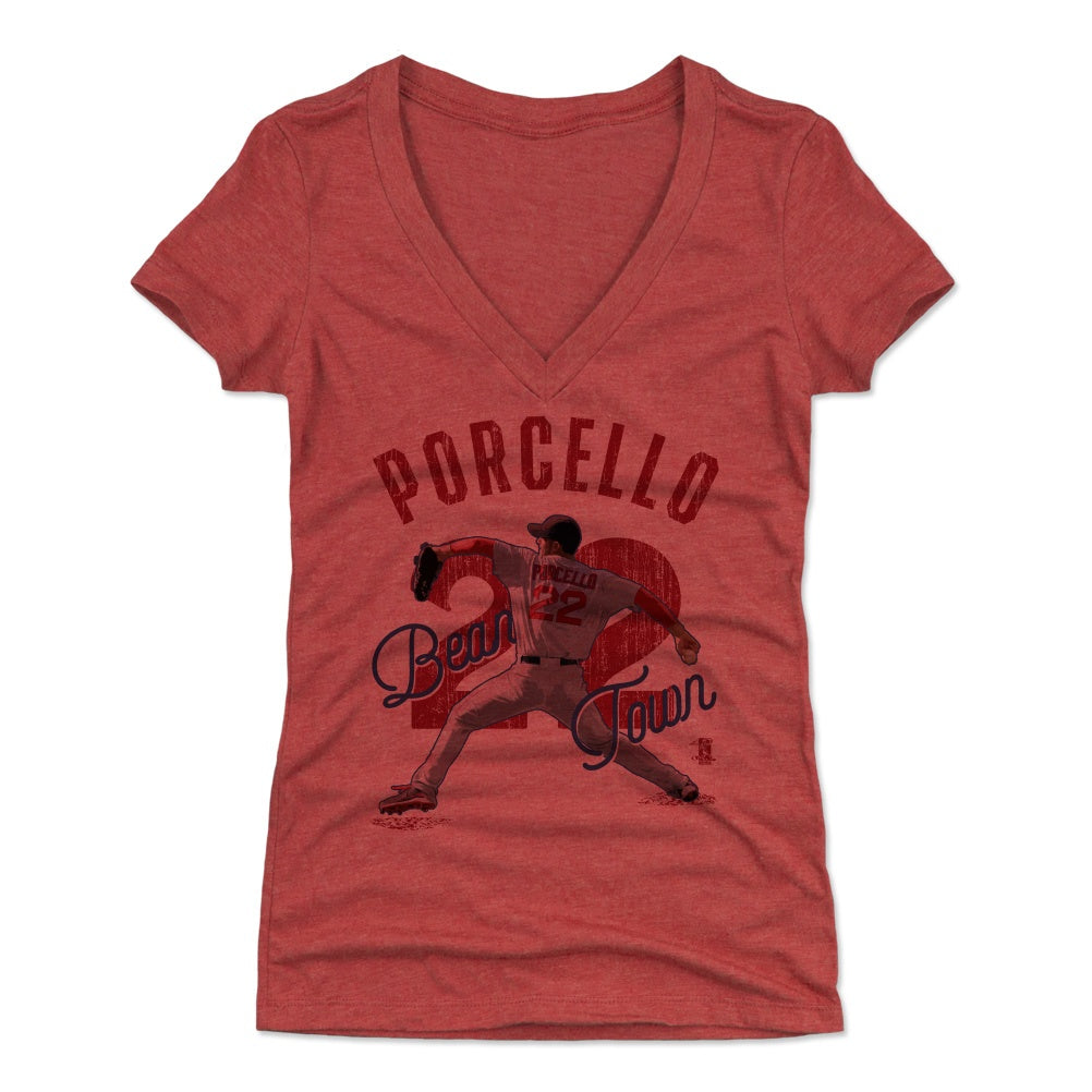 Rick Porcello Women&#39;s V-Neck T-Shirt | 500 LEVEL