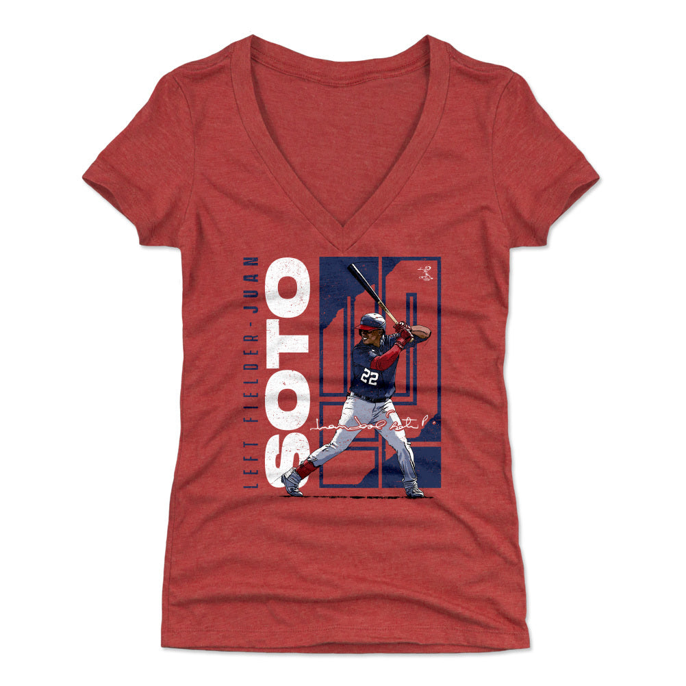 Juan Soto Women's V-Neck T-Shirt | 500 LEVEL