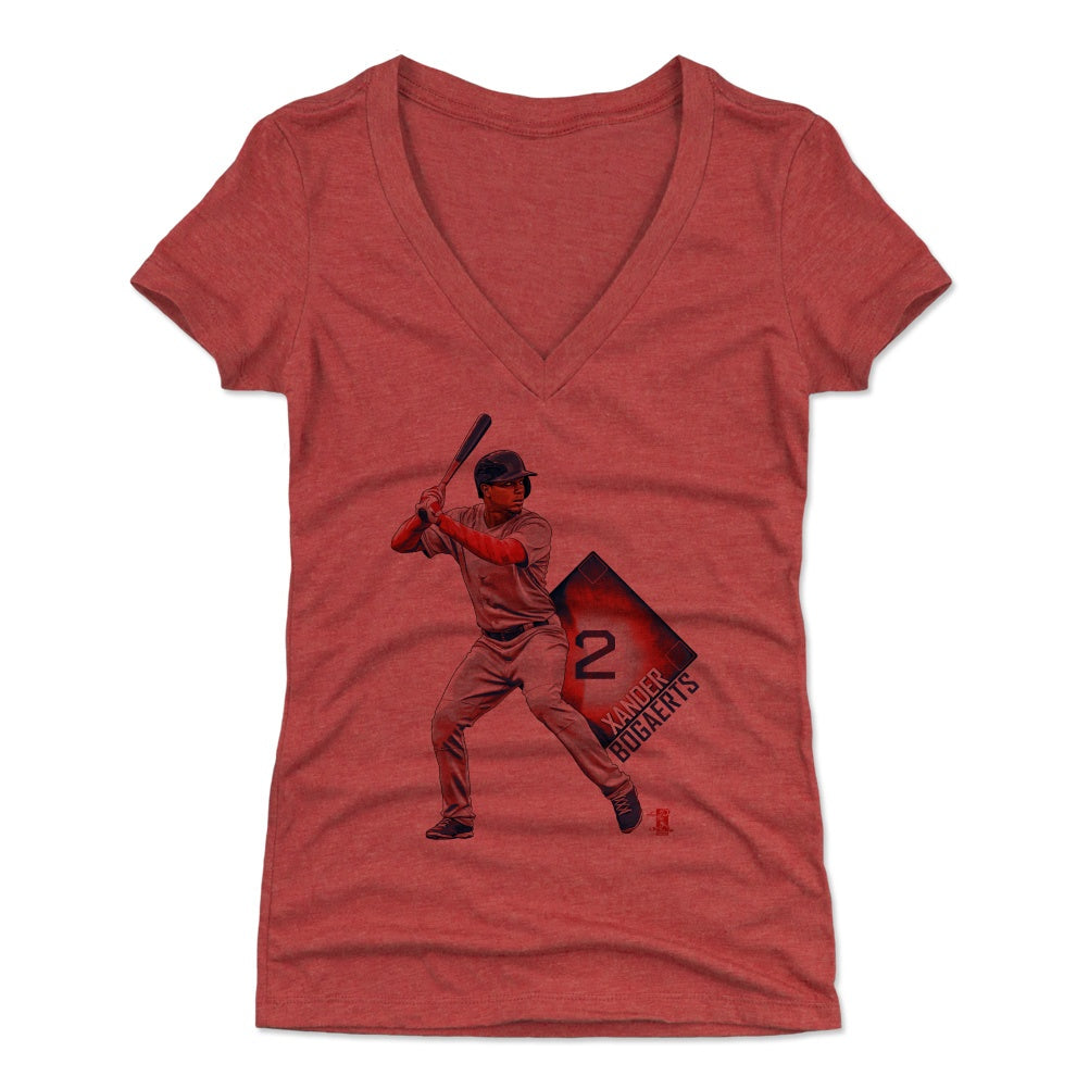 Xander Bogaerts Women&#39;s V-Neck T-Shirt | 500 LEVEL