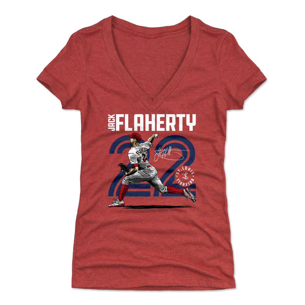 Jack Flaherty Women&#39;s V-Neck T-Shirt | 500 LEVEL