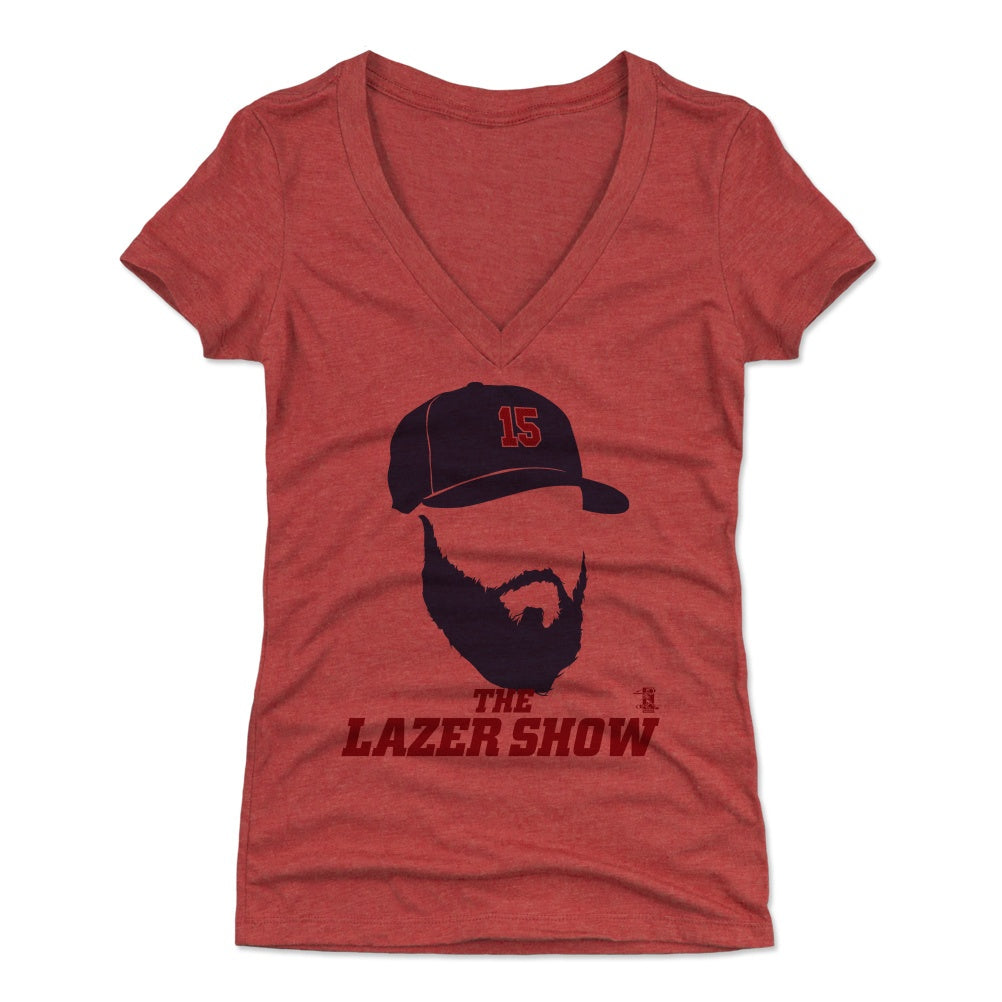 Dustin Pedroia Women&#39;s V-Neck T-Shirt | 500 LEVEL
