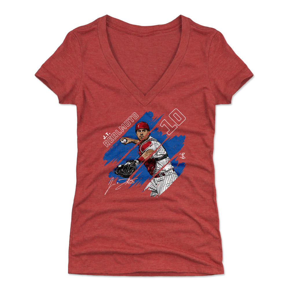 J.T. Realmuto Women&#39;s V-Neck T-Shirt | 500 LEVEL