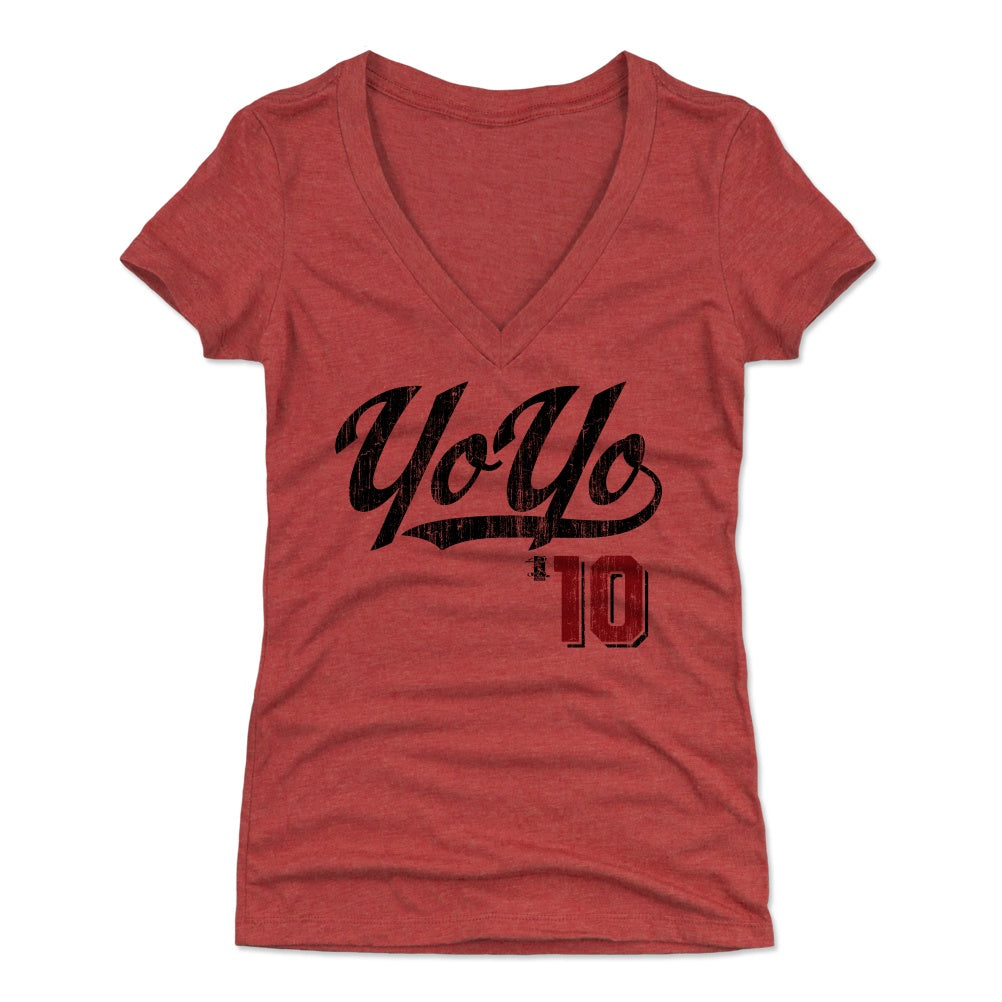 Yoan Moncada Women's V-Neck T-Shirt | 500 LEVEL
