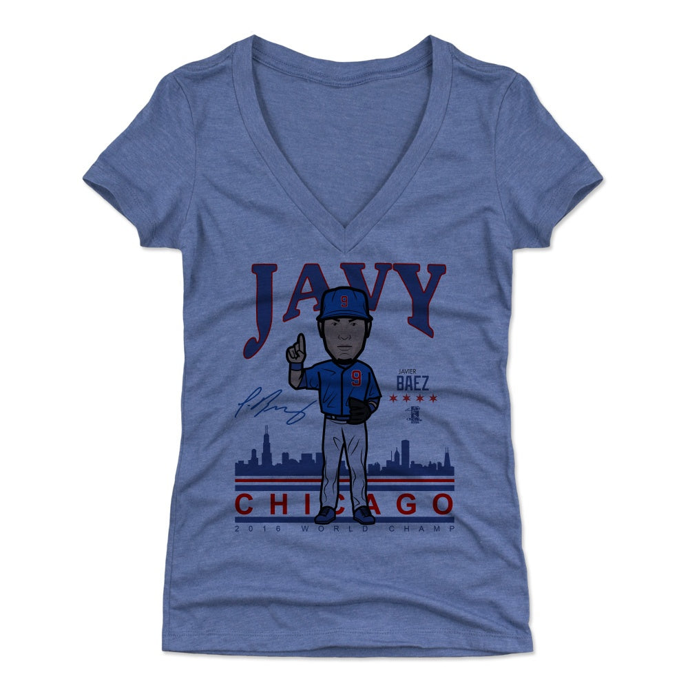 Javier Baez Women's V-Neck T-Shirt | 500 LEVEL