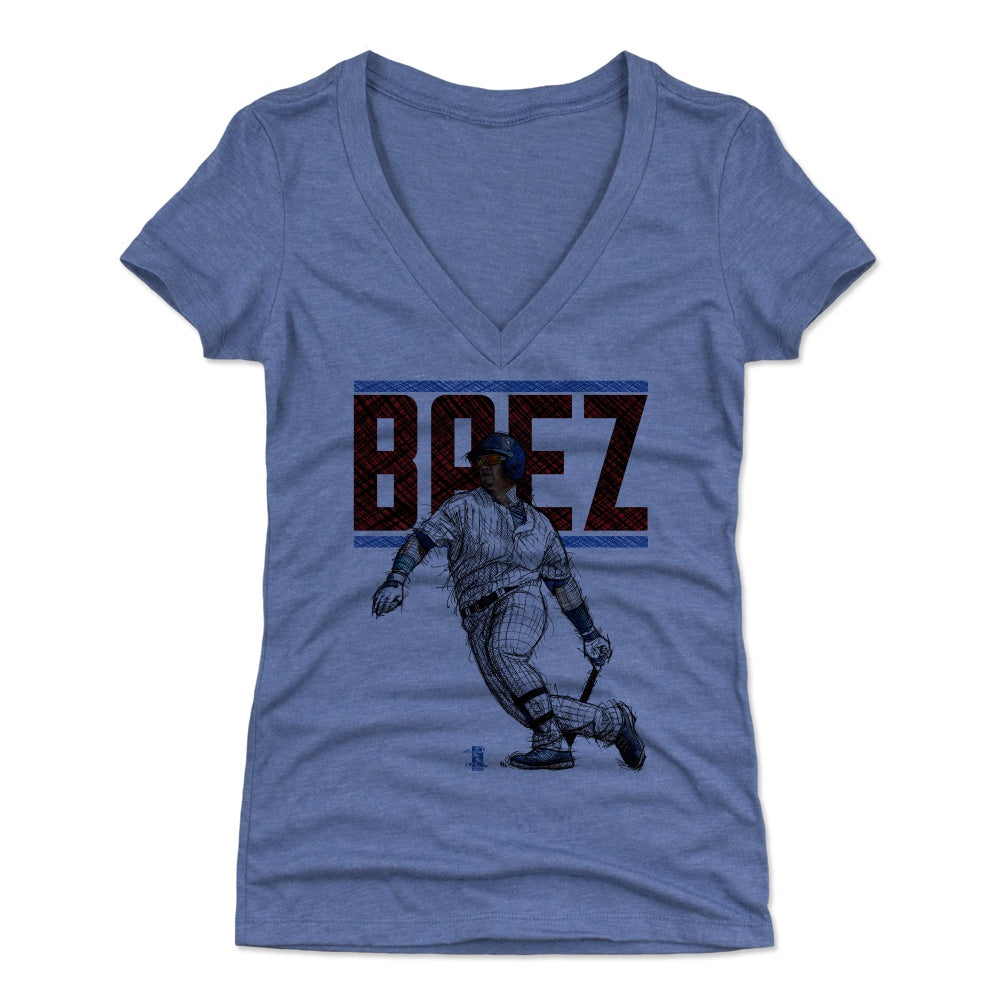Javier Baez Women's V-Neck T-Shirt | 500 LEVEL