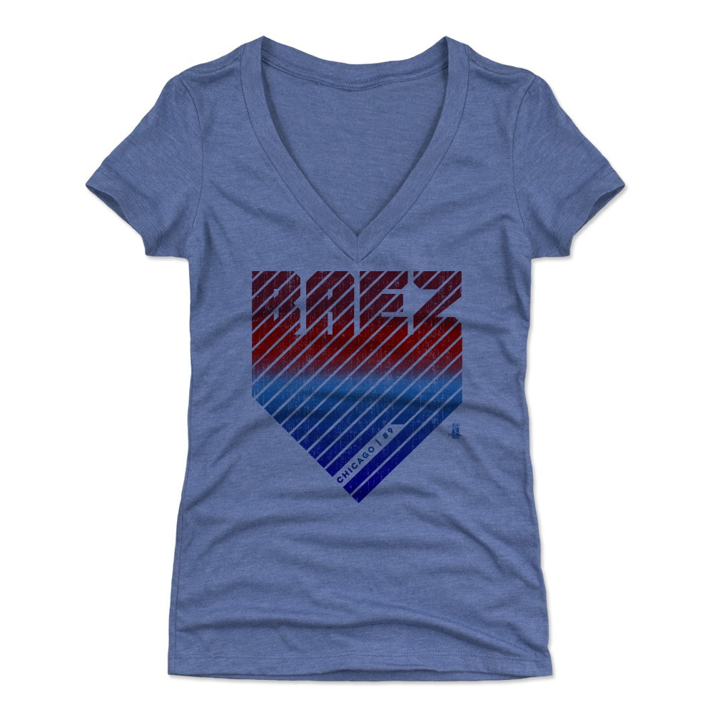 Javier Baez Women&#39;s V-Neck T-Shirt | 500 LEVEL