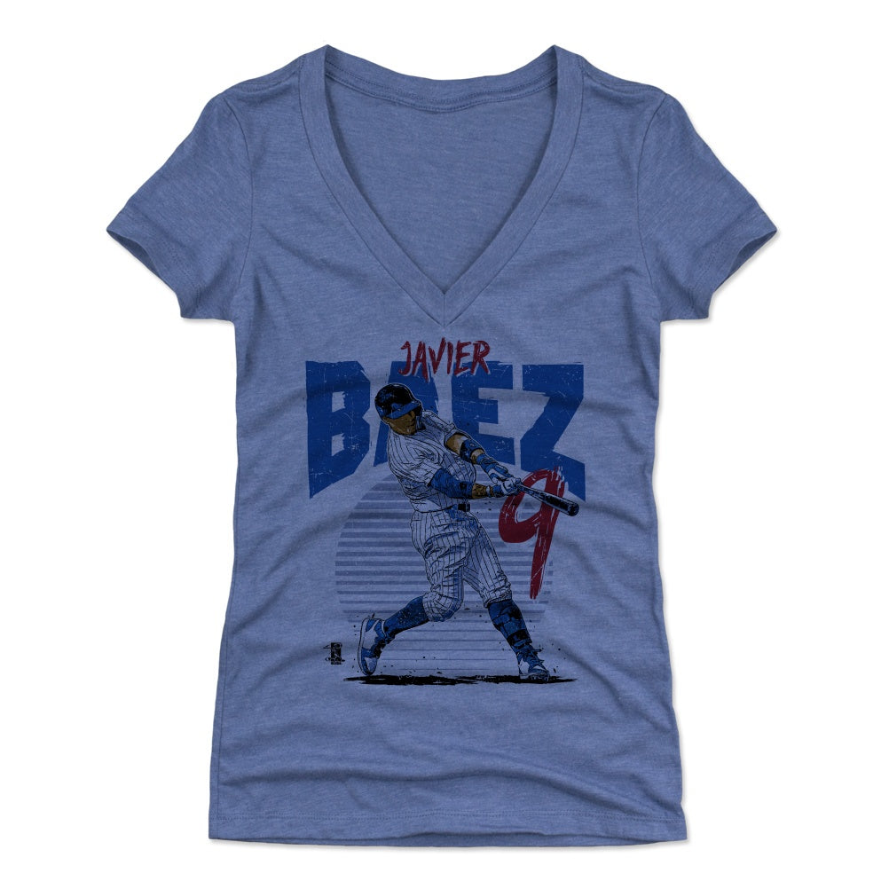 Javier Baez Women's V-Neck T-Shirt | 500 LEVEL