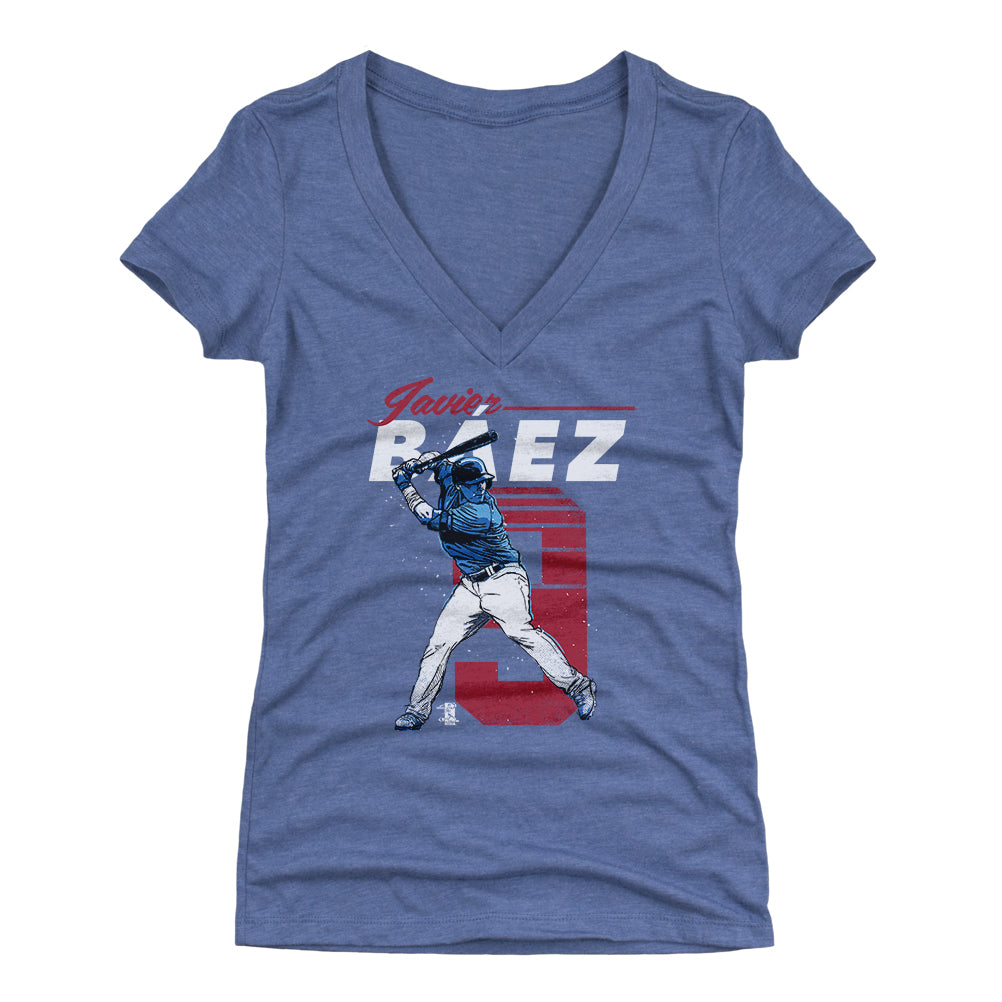 Javier Baez Women&#39;s V-Neck T-Shirt | 500 LEVEL