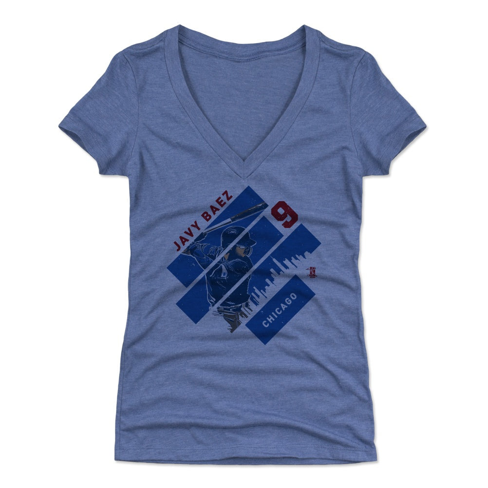 Javier Baez Women&#39;s V-Neck T-Shirt | 500 LEVEL